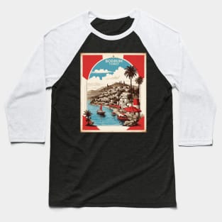 Bodrum Turkey Vintage Retro Travel Tourism Baseball T-Shirt